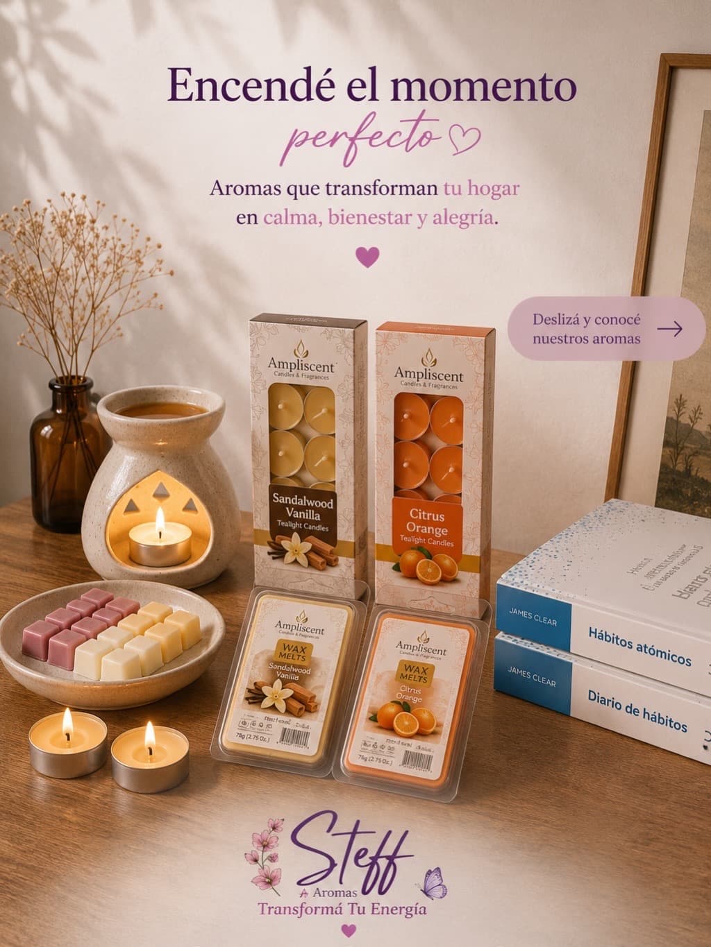 Cebos y velitas aromáticas para hornitos 1