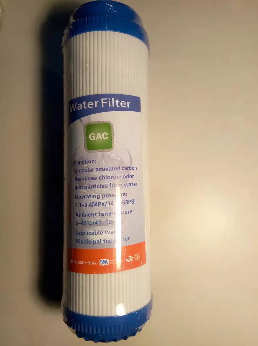 Purificador de Agua Aquatek Carbón Activado GAC 10'' Blanco 2
