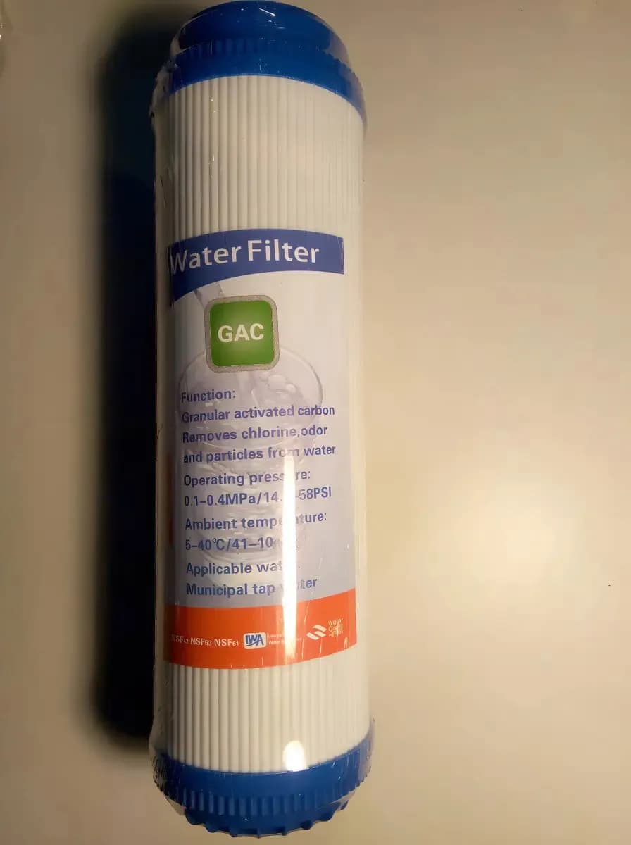 Purificador de Agua Aquatek Carbón Activado GAC 10'' Blanco 2