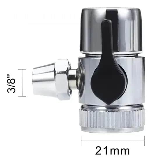 Canilla Adaptadora De Monomando Para Purificador De Agua Plateado 2