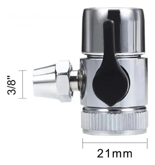 Canilla Adaptadora De Monomando Para Purificador De Agua Plateado 2