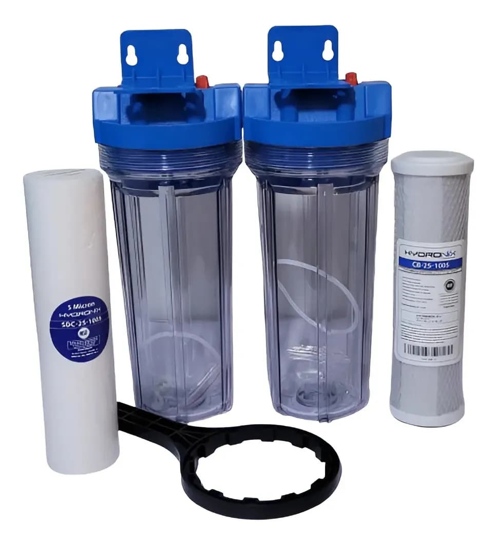 Purificador Para Agua Doble Transparente Agua 1