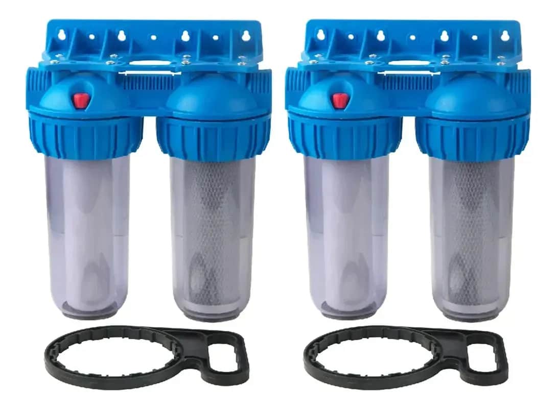 Vaso Porta Filtro De Agua 3/4 X 3/4 Doble + Pp + Gac + Cto 6