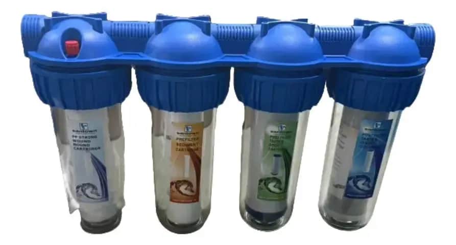 Filtro Purificador de Agua Santown para Pozos 4 Etapas Azul 5