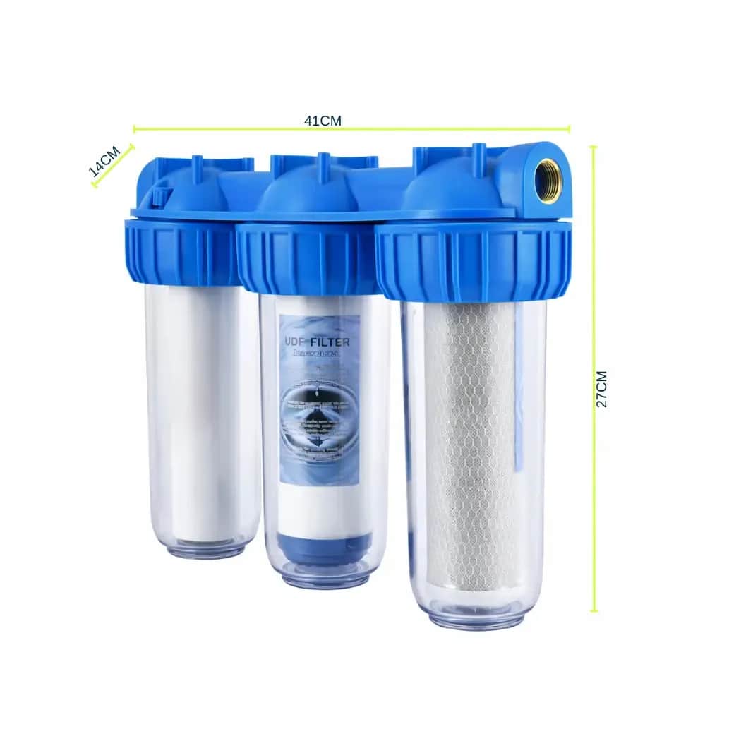 Filtro Agua Triple Anti Sarro Ablandador 3 Filtros Purificador Agua Carbón Activado Antisarro Para Ducha/grifo Filtra Cloro, Olores Y Sedimentos Klac 5