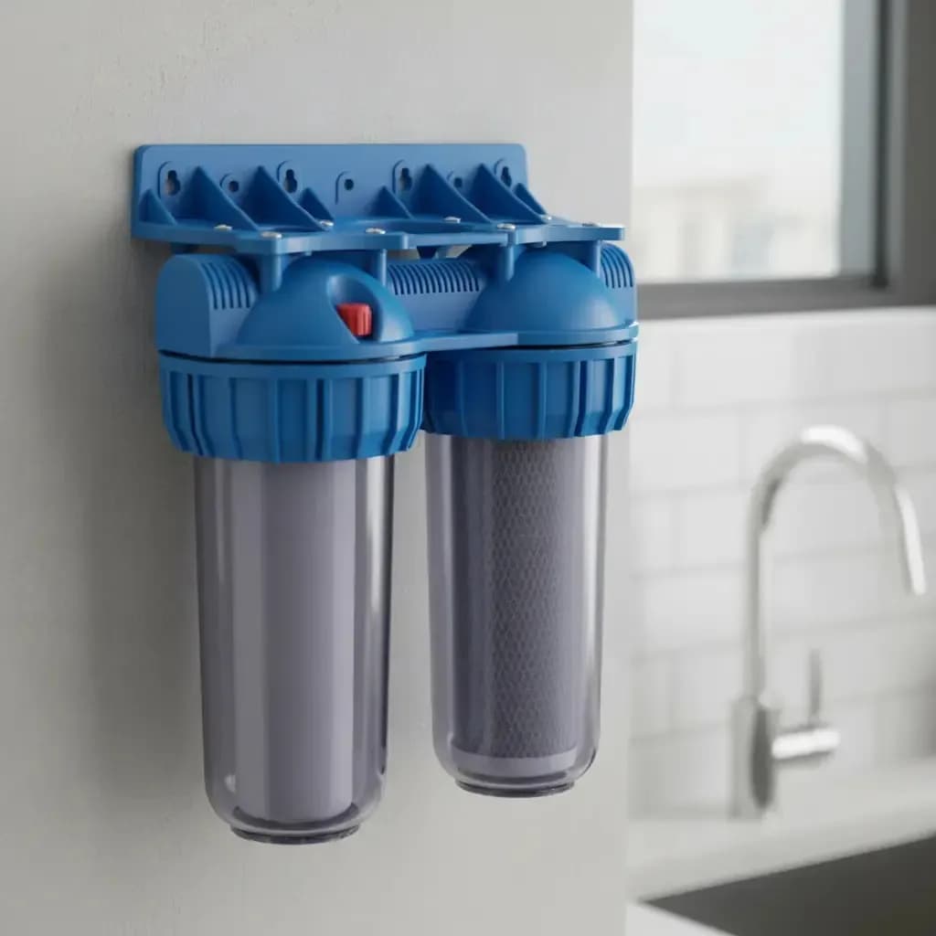 Porta Filtro De Agua 3/4 X 3/4 Doble Vaso 10 + Pp Y Cto 2