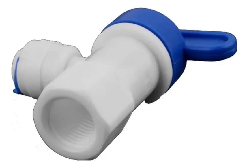 Llave Deposito Ósmosis Rosca 1/4 Hembra 1/4 Tubo 6