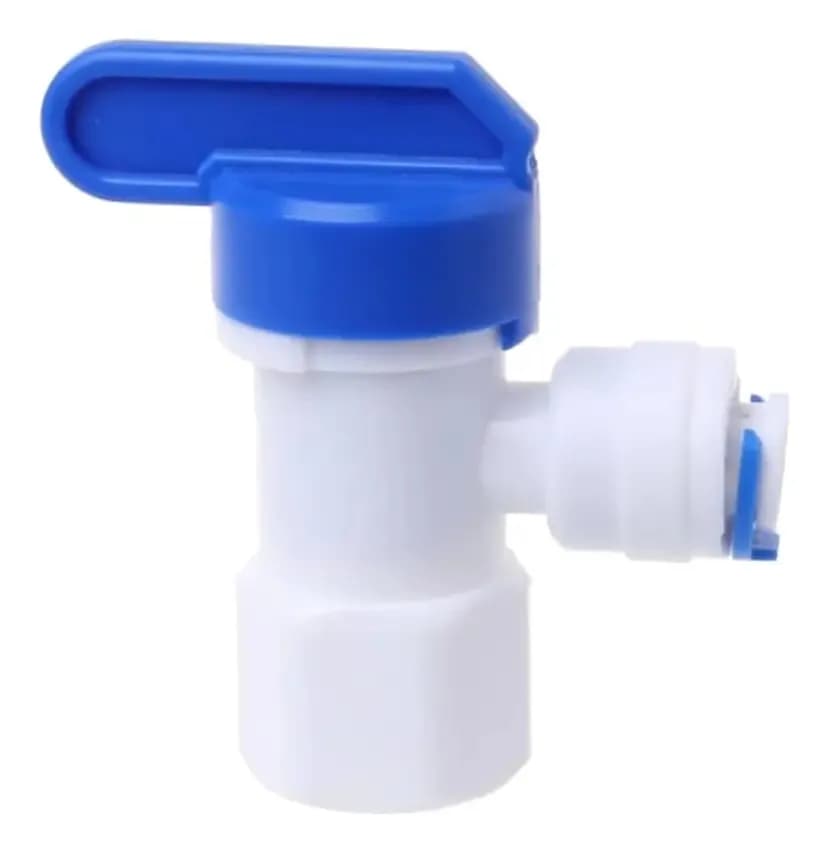 Llave Deposito Ósmosis Rosca 1/4 Hembra 1/4 Tubo 4