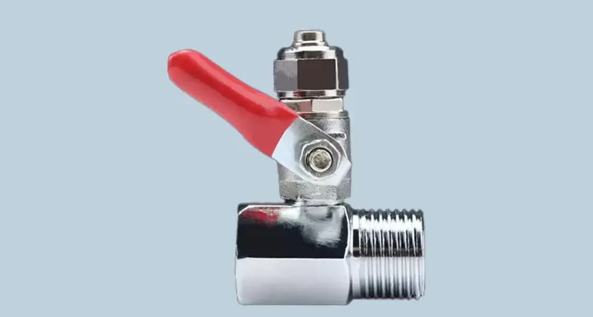 Llave De Paso Metálica 1/2x1/2x3/8 Filtro De Agua Purif 1