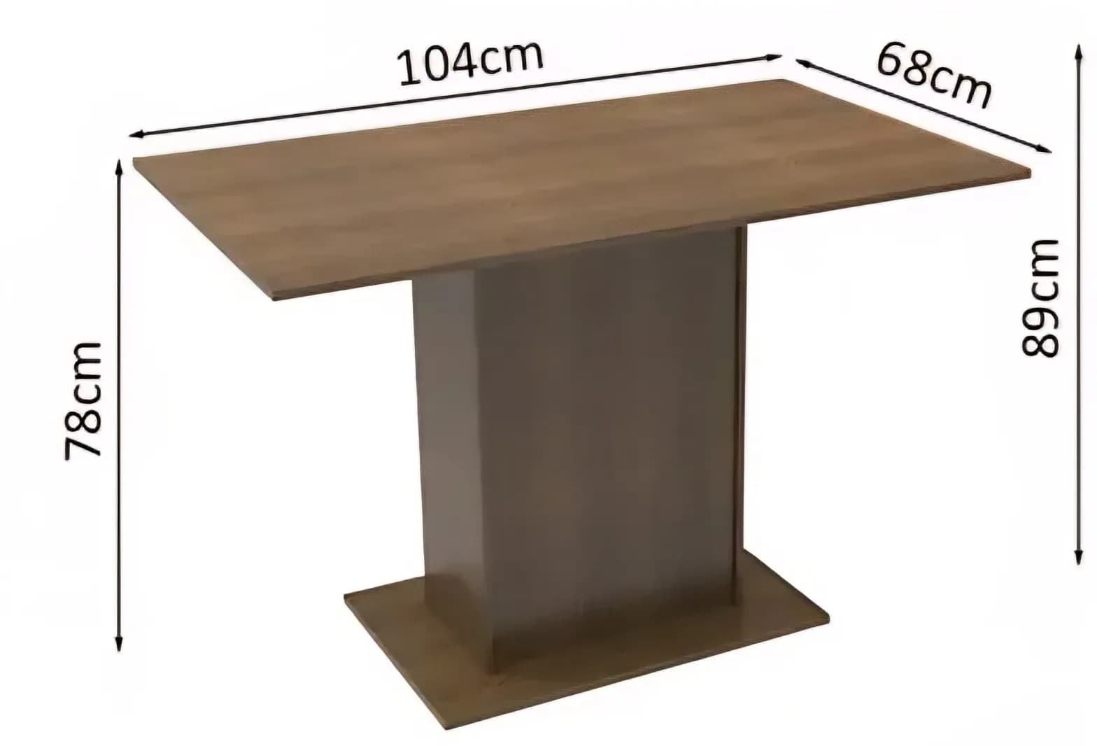 Mesa de Comedor con 4 Banquetas de Madera 4
