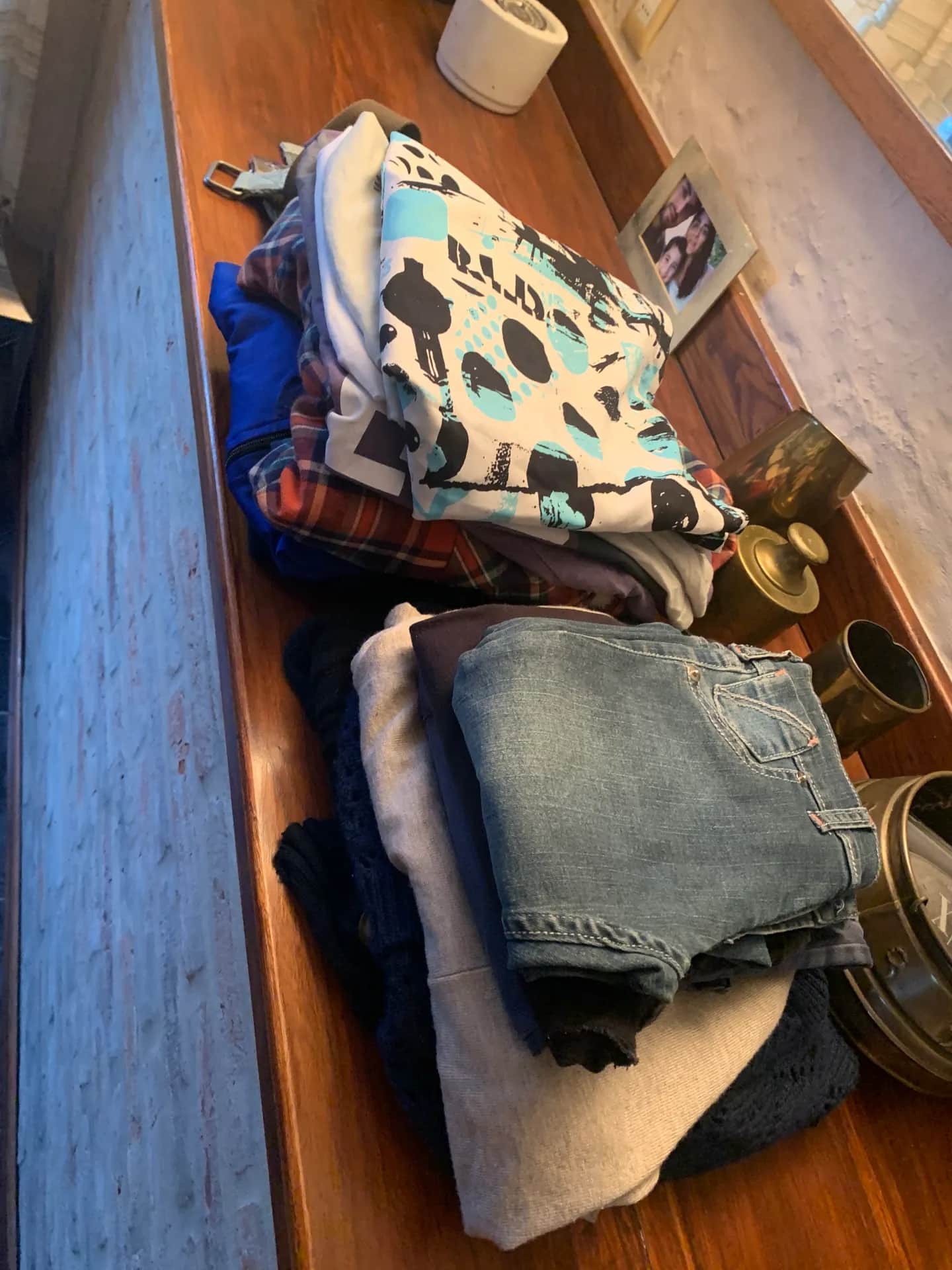 Lote de ropa variada para niños y niñas, talles 12 a S 2