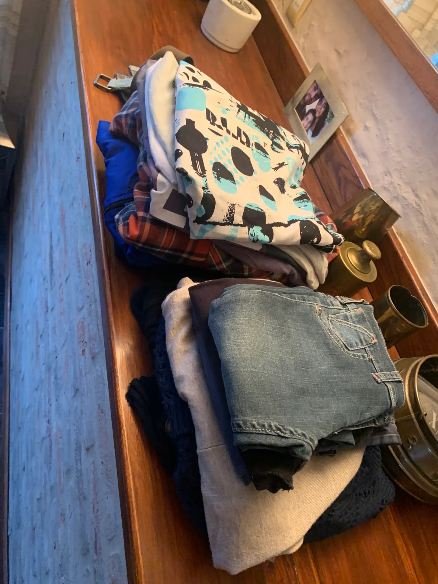 Lote de ropa variada para niños y niñas, talles 12 a S 2