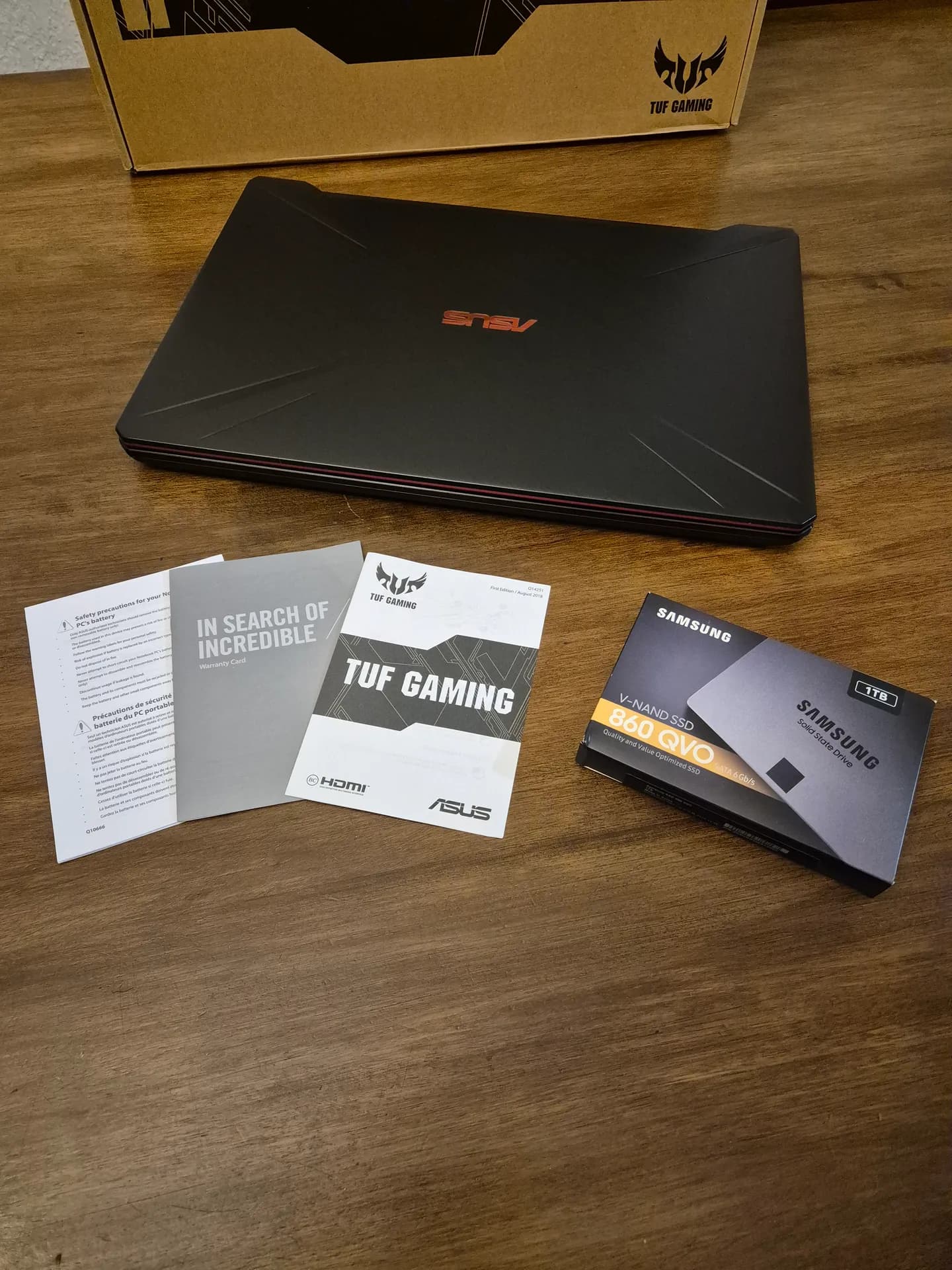 Laptop Gamer Asus FX705GM 17' - 16GB - 1TB - Nvidia GTX 3GB Igual a nueva 3