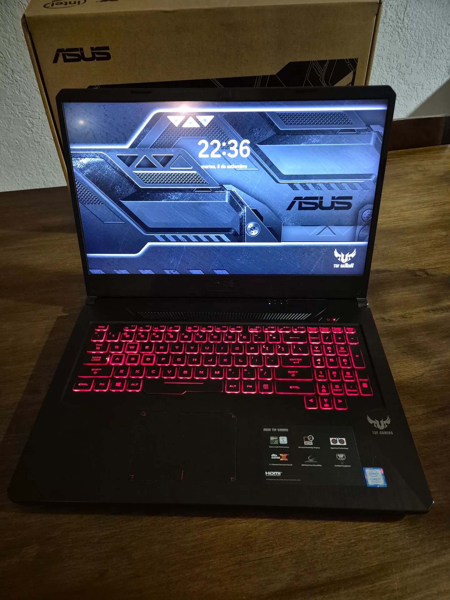Laptop Gamer Asus FX705GM 17' - 16GB - 1TB - Nvidia GTX 3GB Igual a nueva 5