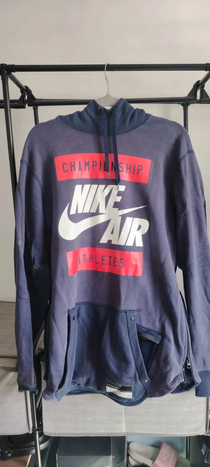 Buzo canguro Nike Air Athletics azul con capucha 1