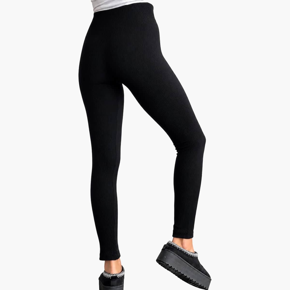 Calza panty negra tiro alto