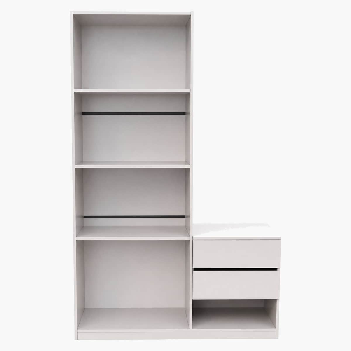 Estantería con mesita blanca 3