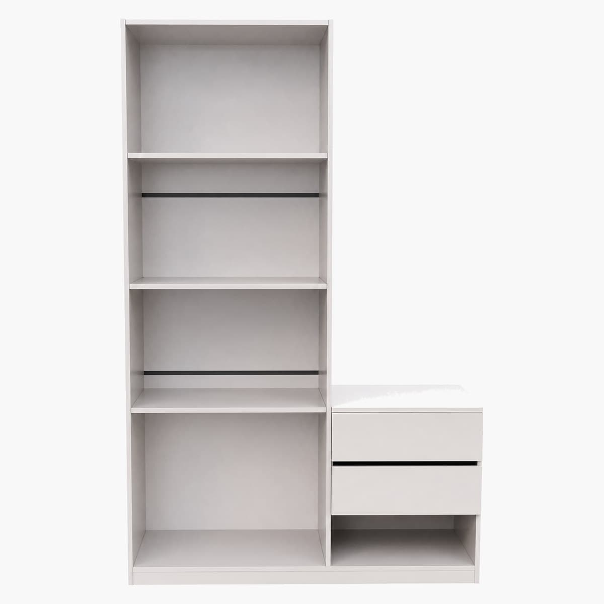 Estantería con mesita blanca 3