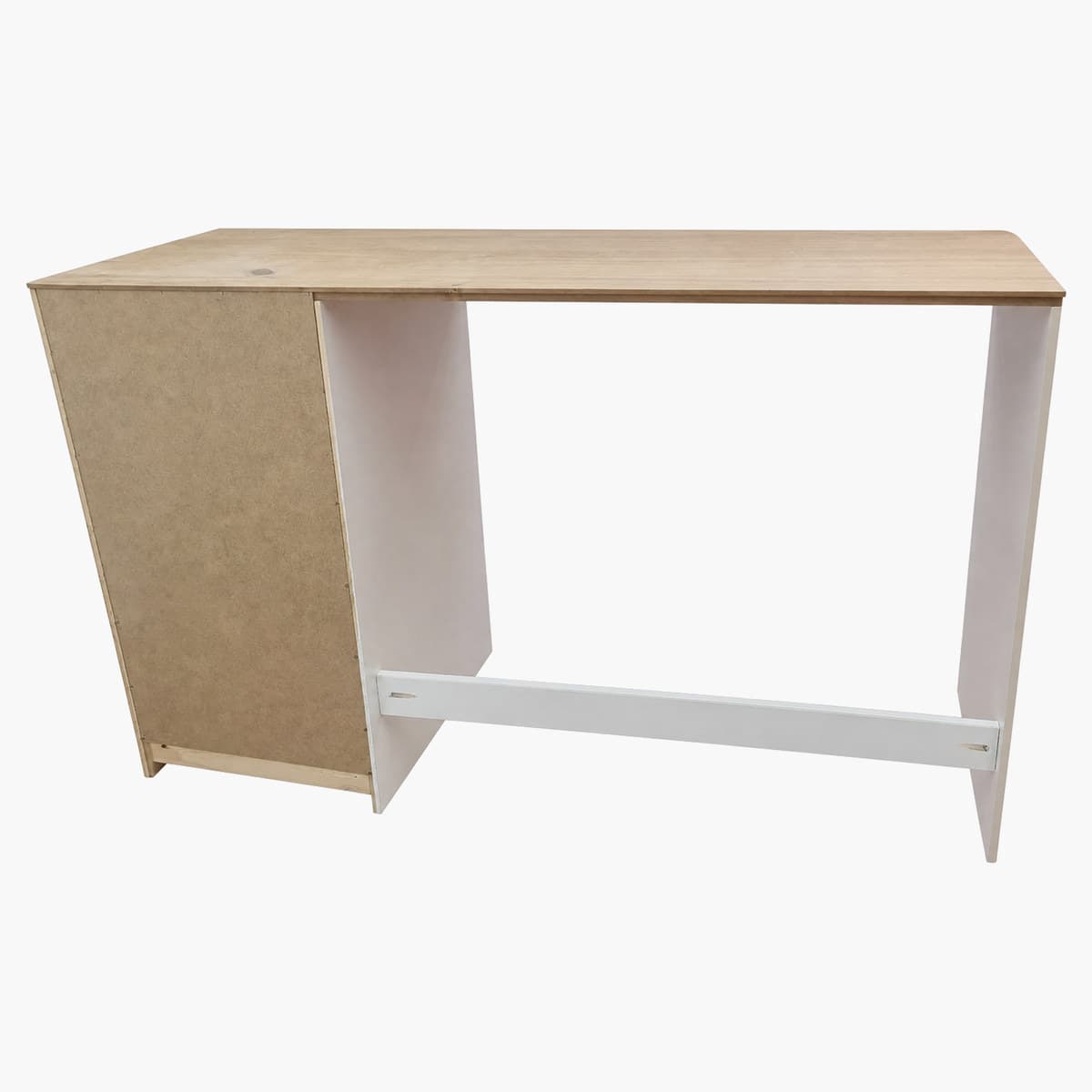 Escritorio de madera con cajonera 3