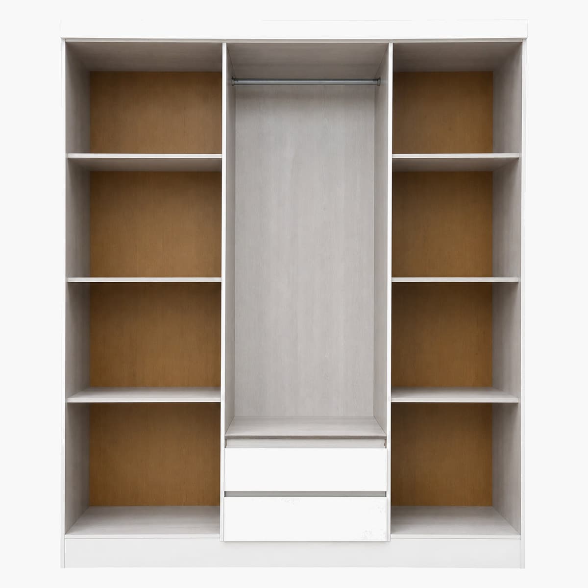 Placard ropero blanco con 6 puertas y 2 cajones 3