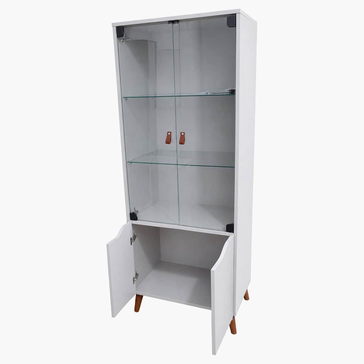 Vitrina Exhibidora con Puertas de Vidrio y luces 3