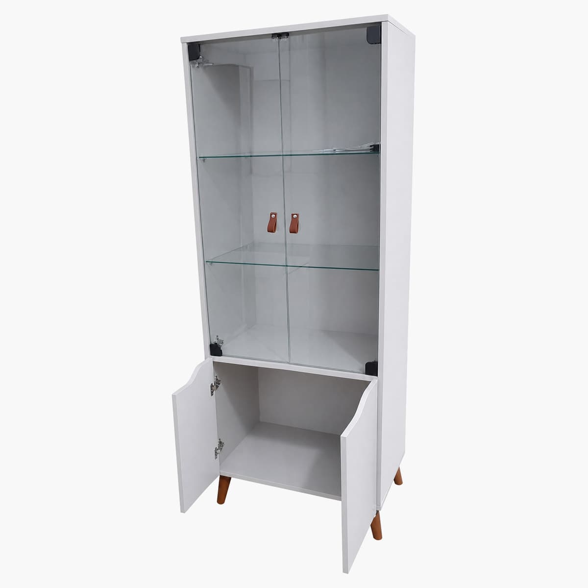 Vitrina Exhibidora con Puertas de Vidrio y luces 3