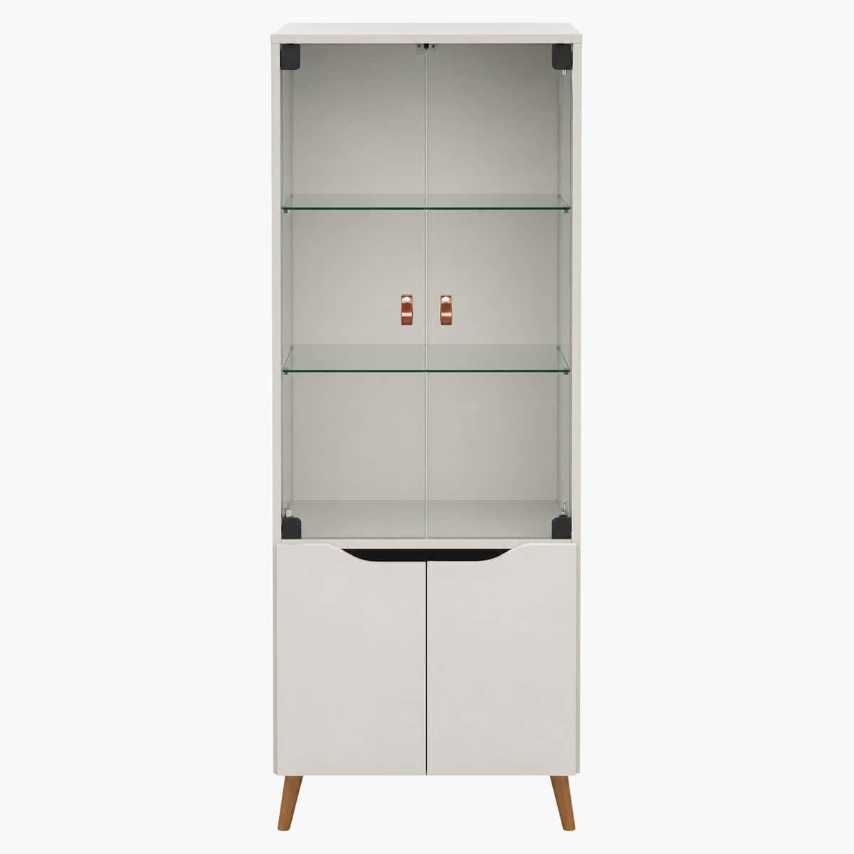 Vitrina Exhibidora con Puertas de Vidrio y luces 1