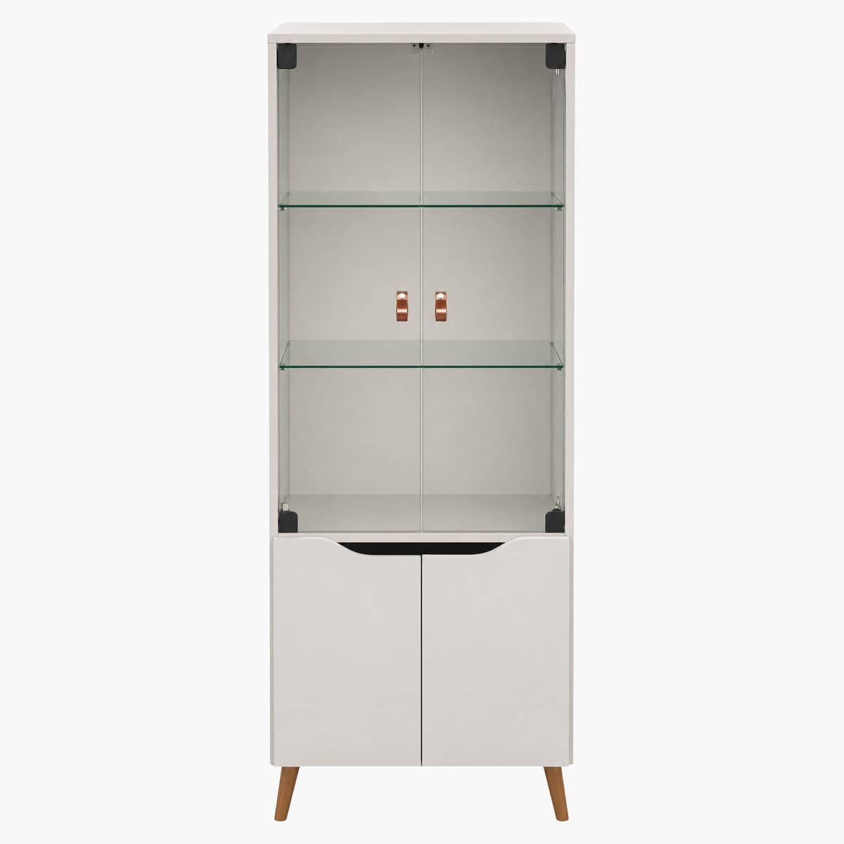 Vitrina Exhibidora con Puertas de Vidrio y luces 1