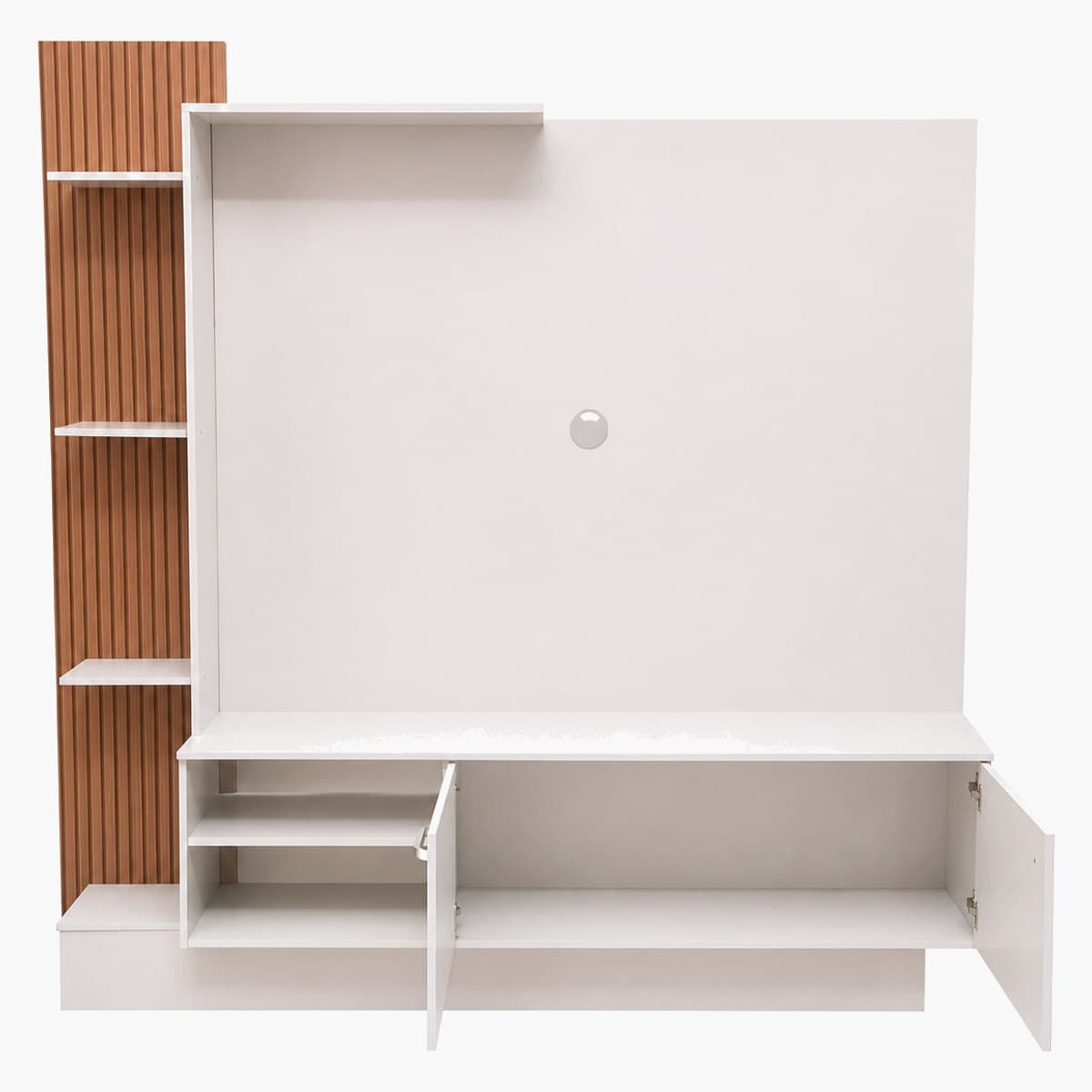 Mueble para TV con estantes y cajones 3
