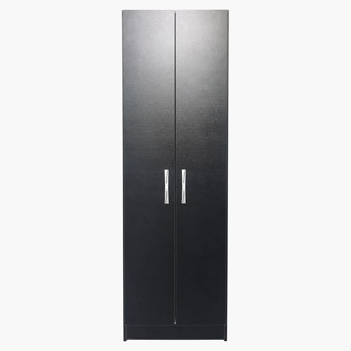 Placard de 2 puertas color negro con estantes 1