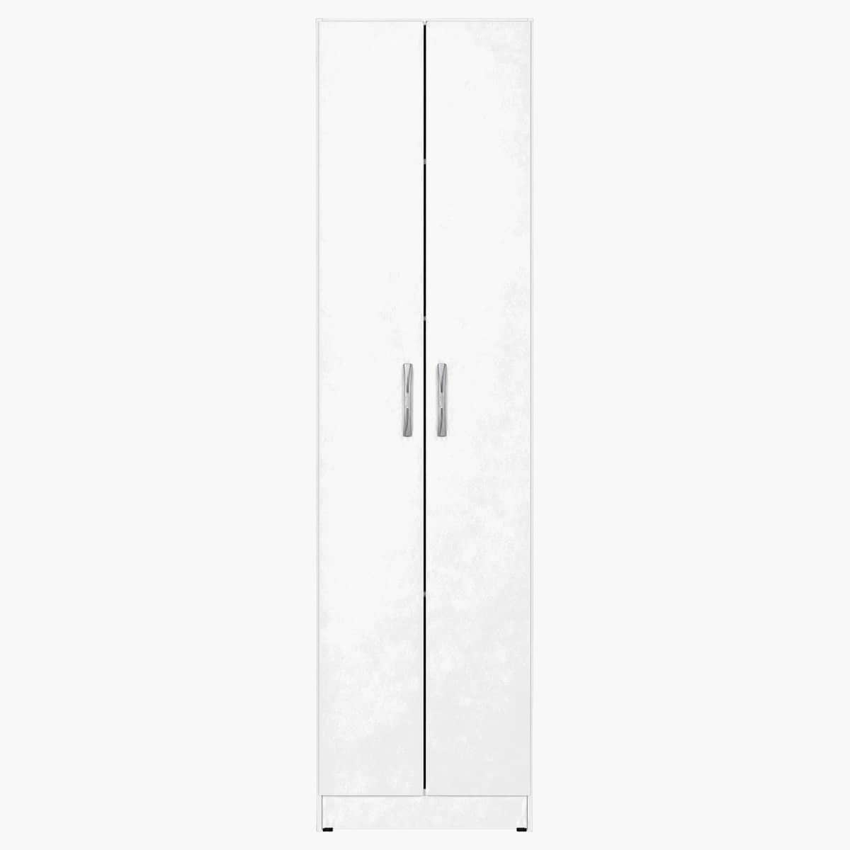Placard ropero de 2 puertas blanco con estantes 1