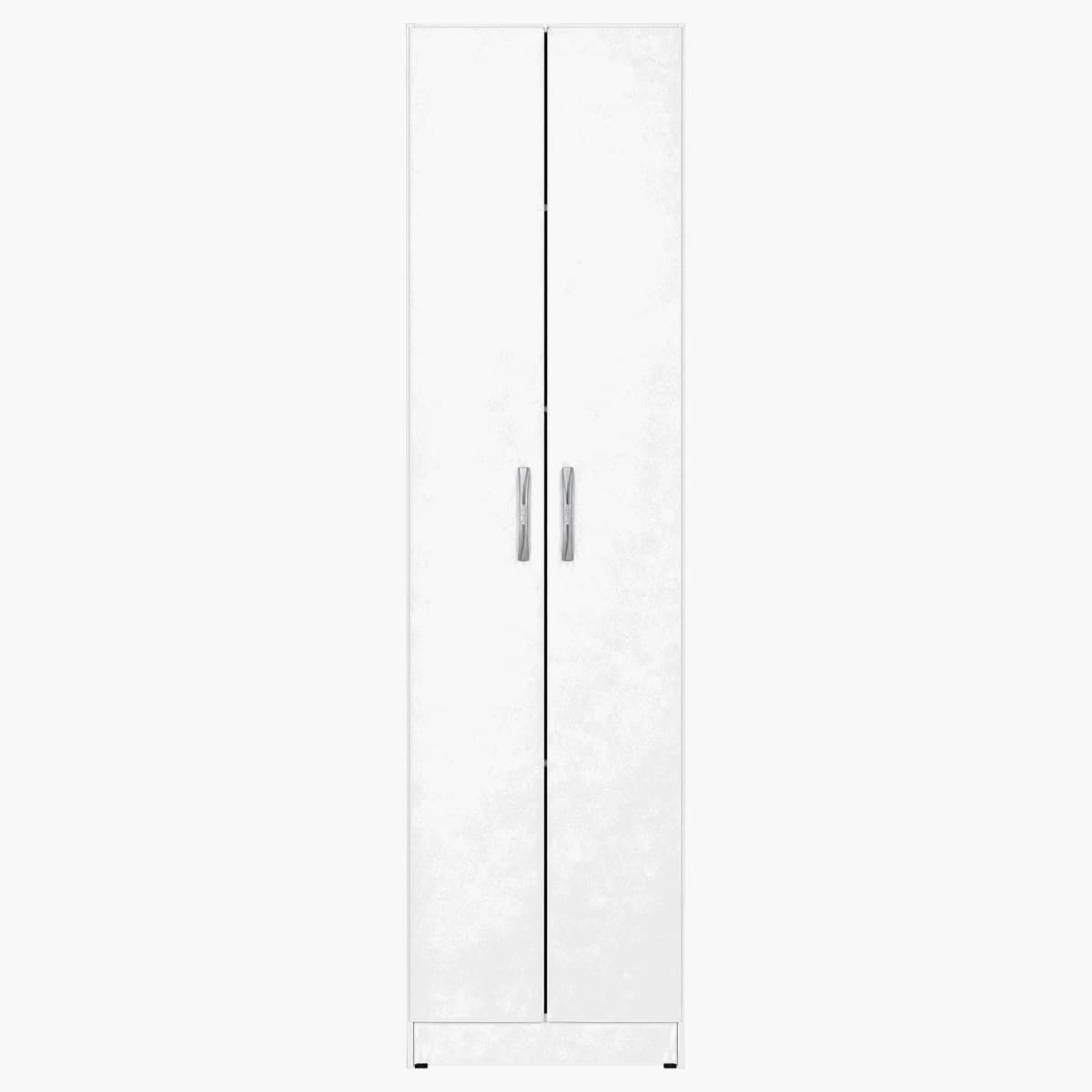Placard ropero de 2 puertas blanco con estantes 1