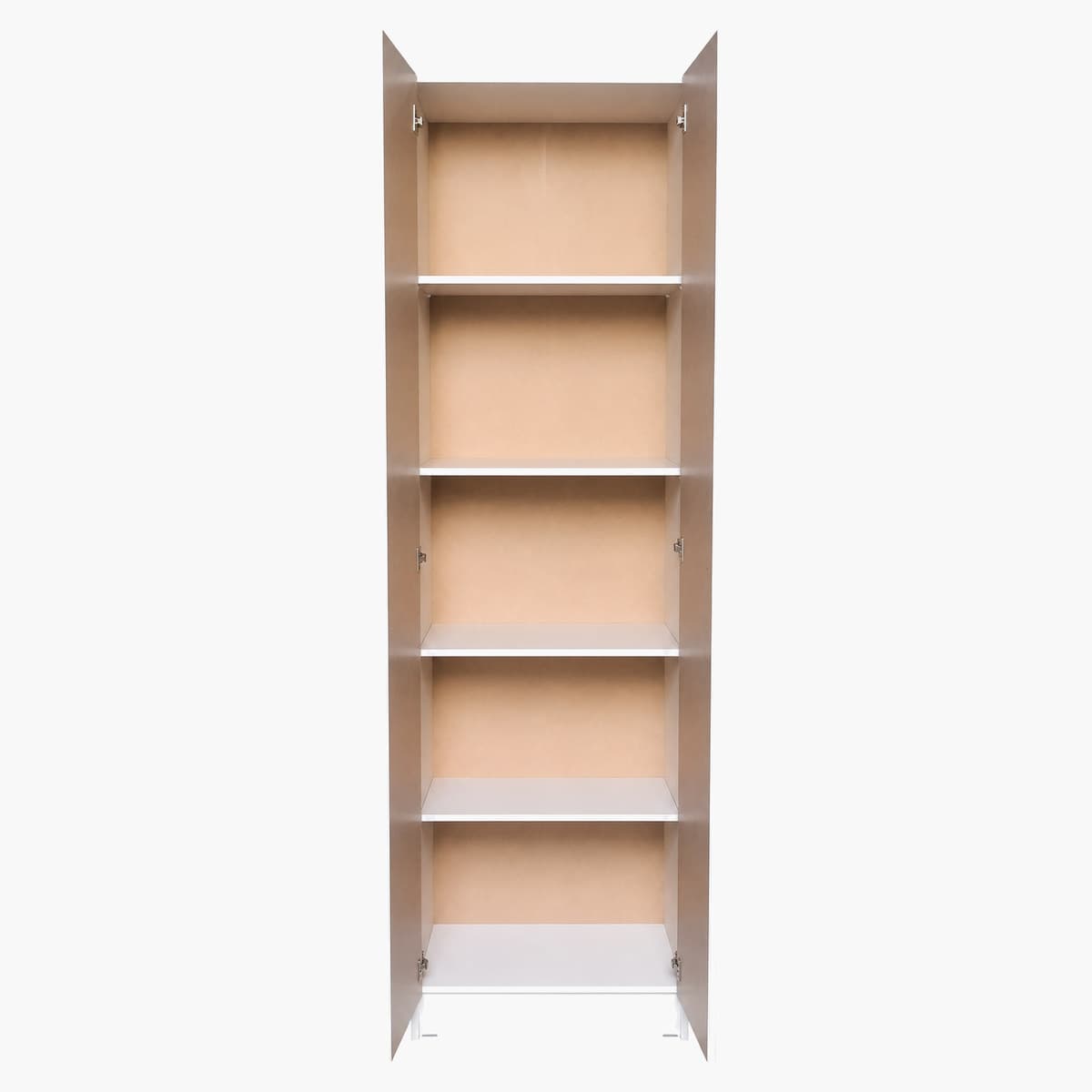 Placard ropero de 2 puertas blanco con estantes 2