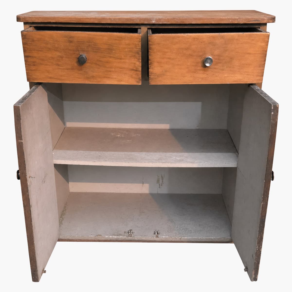 Mueble de madera con cajones y puertas 2