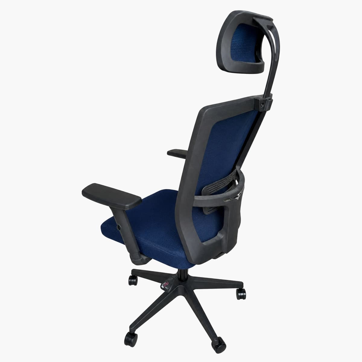 Silla de oficina ergonómica con respaldo de malla azul 2