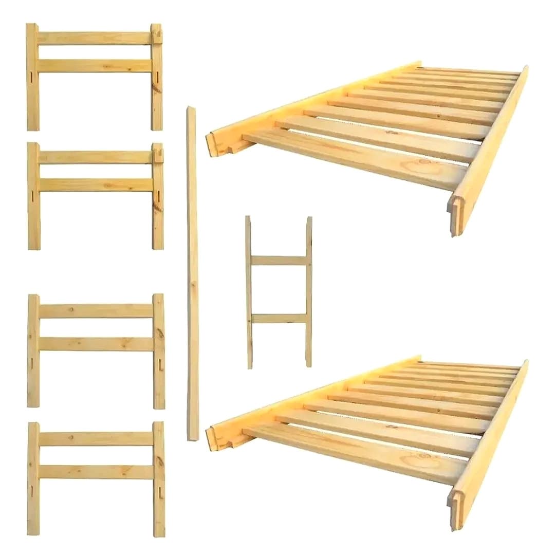 Cama cucheta de madera de pino 3
