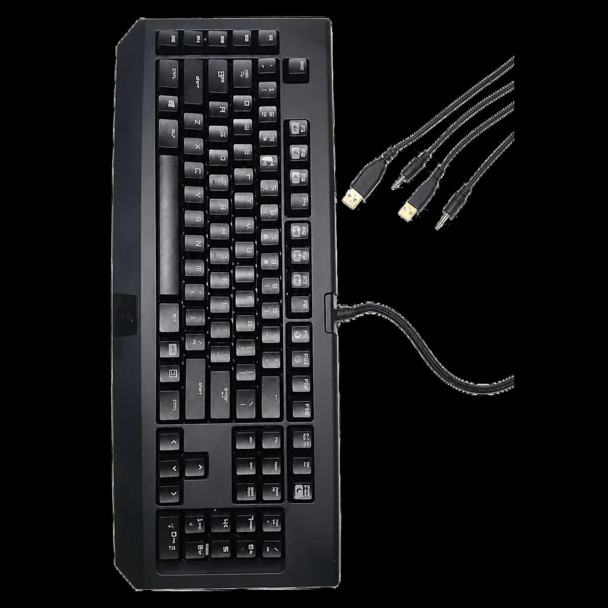 Teclado de computadora negro